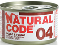 NATURAL CODE GATTO 04 POLLO E TONNO 85 GR