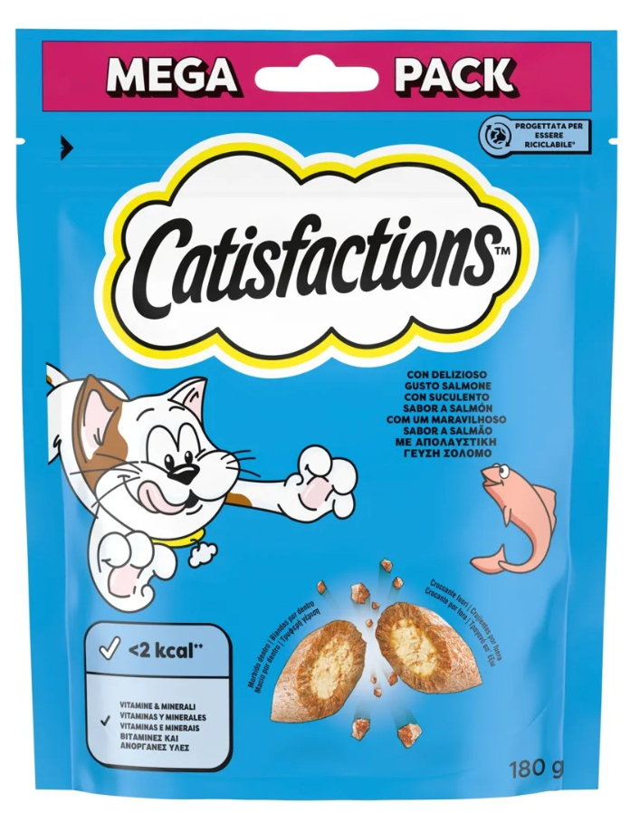 CATISFACTIONS GATTO SALMONE 180 GR