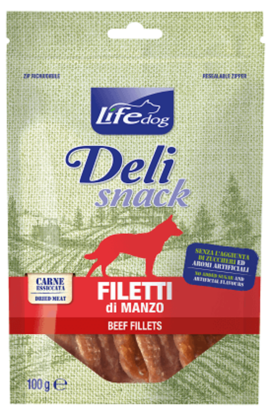LIFE NATURAL CANE SNACK MANZO 100 GR