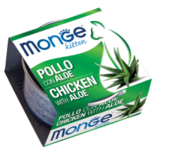 MONGE GATTO KITTEN POLLO E ALOE 80 GR
