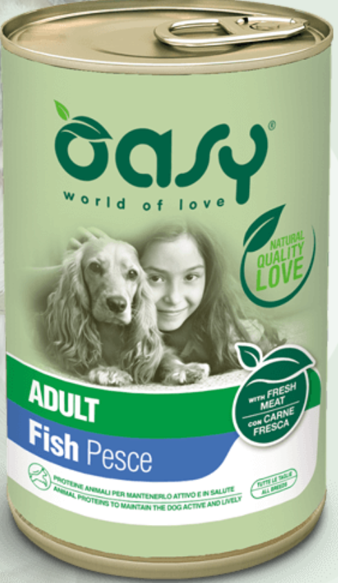 OASY CANE PATE' PESCE 400 GR