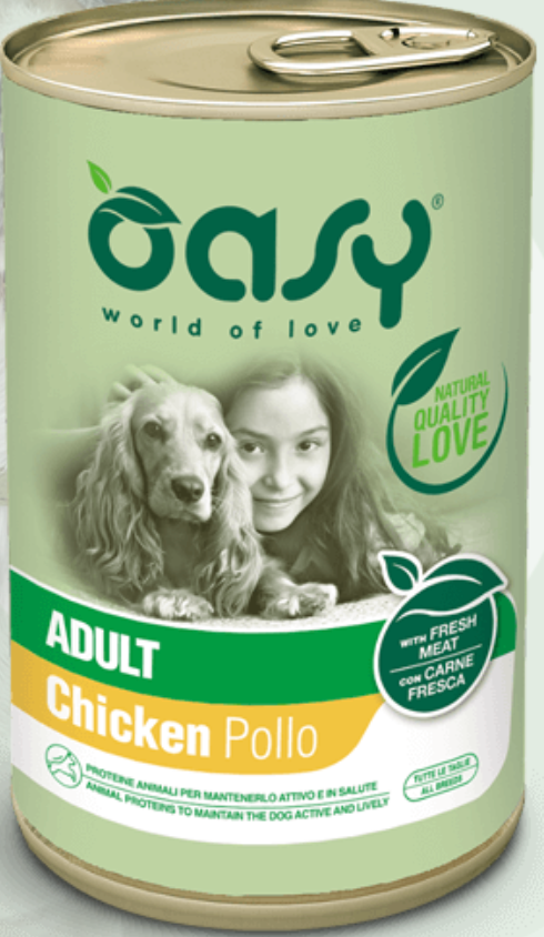 OASY CANE PATE' POLLO 400 GR