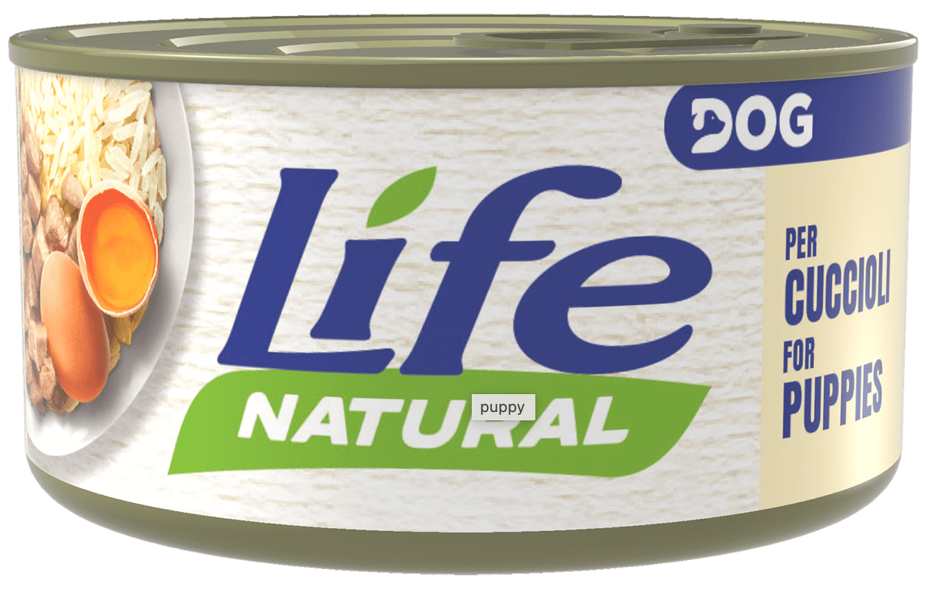 LIFE NATURAL CANE CUCCIOLI POLLO CON UOVA 90 GR