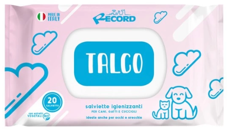 SALVIETTE IGIENIZZANTI AL TALCO - RECORD