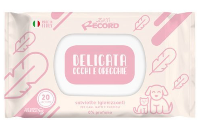 SALVIETTE IGIENIZZANTI DELICATE OCCHI E ORECCHIE - RECORD