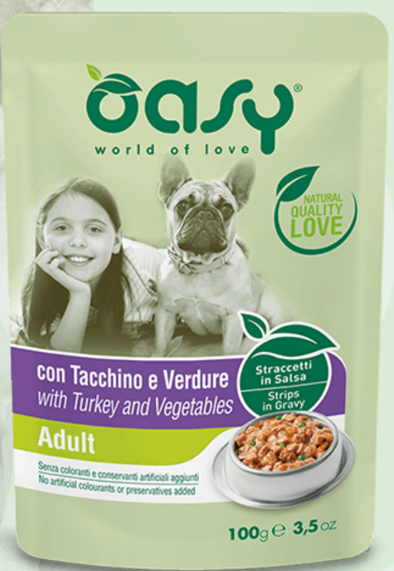 OASY CANE TACCHINO E VERDURE 100 GR