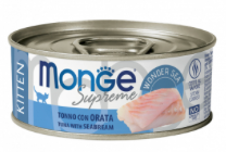 MONGE GATTO KITTEN TONNO E ORATA 80 GR