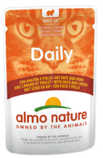 ALMO NATURE GATTO ANATRA E POLLO DAILY 70 GR