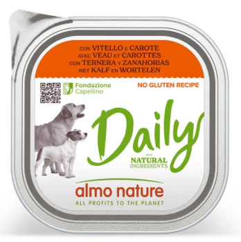 ALMO NATURE CANE VITELLO E CAROTE DAILY 100 GR