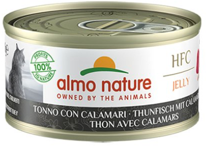 ALMO NATURE GATTO TONNO E CALAMARI JELLY HFC 70 GR