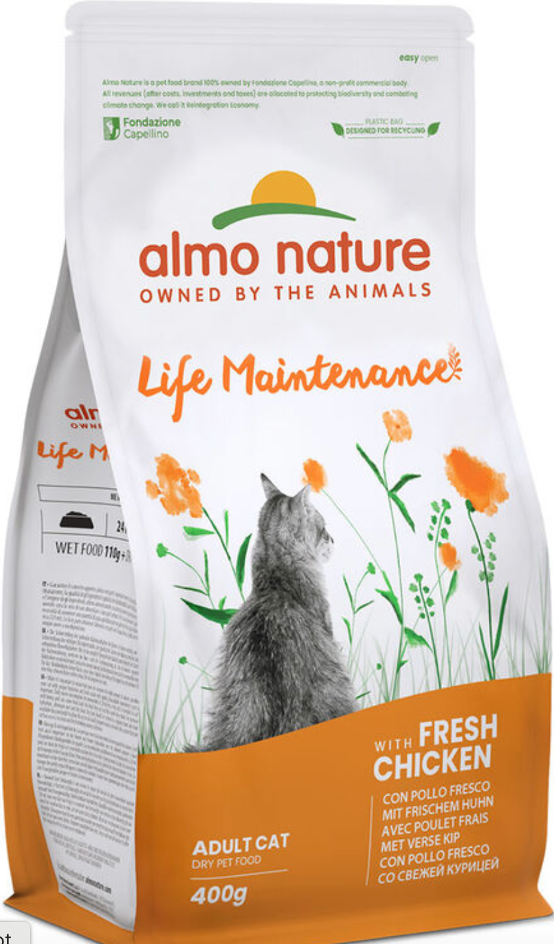 ALMO NATURE GATTO LIFE MAINTENANCE POLLO 400 GR