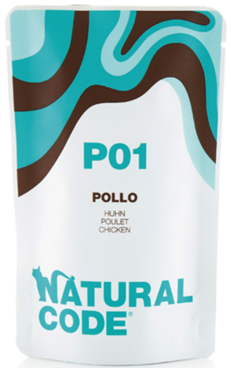 NATURAL CODE GATTO P01 POLLO 70 GR