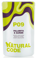 NATURAL CODE GATTO P09 PALAMITA E SURIMI 70 GR