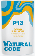 NATURAL CODE GATTO P13 TONNO E SALMONE 70 GR