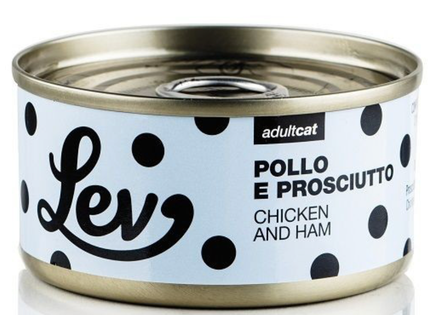 LEV GATTO POLLO E PROSCIUTTO 70 GR