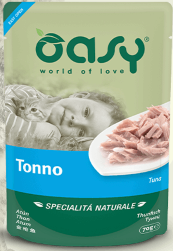 OASY GATTO SPECIALITA' NATURALE TONNO 70 GR